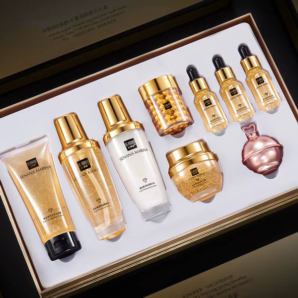 Women 24K Gold Skincare Set – 9PCS Kit