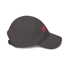 Dad Cap - "Flourish and Glow" Embroidered Floral Logo