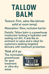 Unscented Tallow Skincare Trio – Whipped Body Set