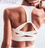 Women’s White Push-Up Sports Bra