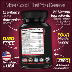 Kidney Support Cleanse – Cranberry & Astragalus Capsules