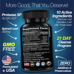 Liver Cleanse Detox – 21-Day Milk Thistle Supplement