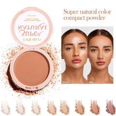 8-Color Matte Pressed Powder – Full Coverage