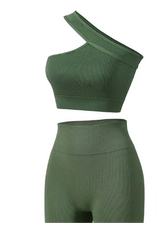 Women's Sports Fitness Shockproof Off-shoulder Suit