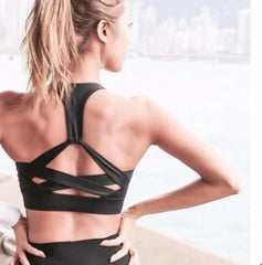 Women’s White Push-Up Sports Bra