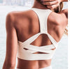 Women’s White Push-Up Sports Bra